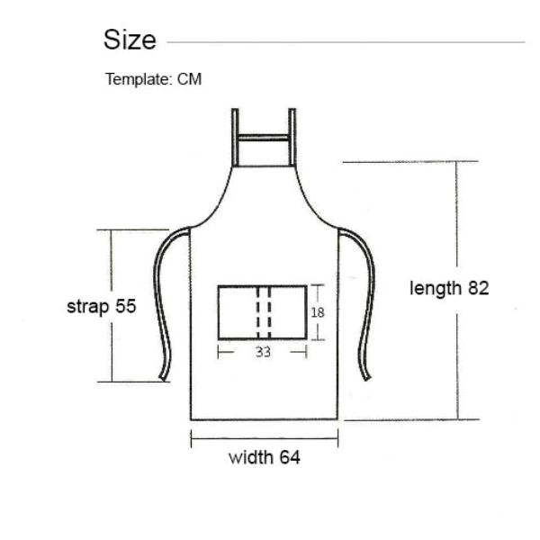 14 oz. Canvas Kitchen Apron w/ Brown shoulder Strap - 14 oz. Canvas Kitchen Apron w/ Brown shoulder Strap - Image 1 of 10