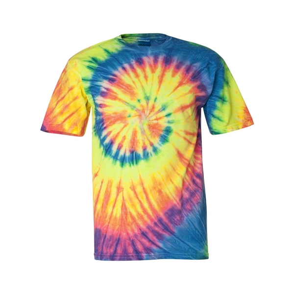 Dyenomite Multi-Color Spiral Tie-Dyed T-Shirt - Dyenomite Multi-Color Spiral Tie-Dyed T-Shirt - Image 16 of 74