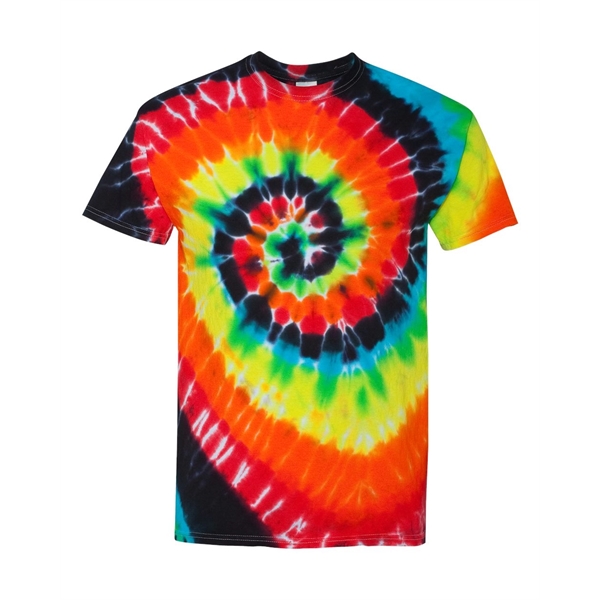 Dyenomite Multi-Color Spiral Tie-Dyed T-Shirt - Dyenomite Multi-Color Spiral Tie-Dyed T-Shirt - Image 19 of 74