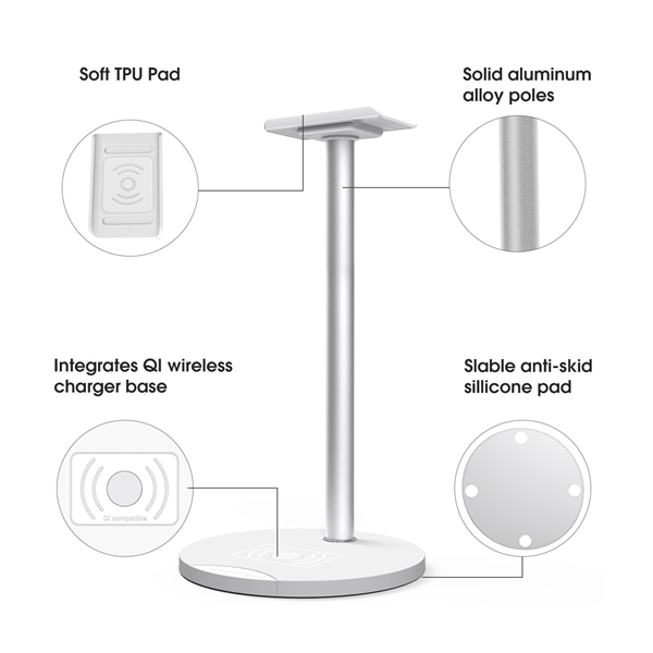 Headphone Stand with Wireless Charger - Headphone Stand with Wireless Charger - Image 4 of 4