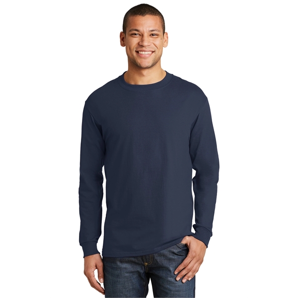 Hanes Beefy-T - 100% Cotton Long Sleeve T-Shirt. - Hanes Beefy-T - 100% Cotton Long Sleeve T-Shirt. - Image 35 of 42