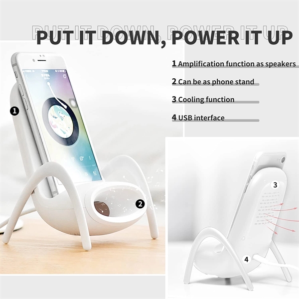 Chair Shape Wireless Phone Charger Stand - Chair Shape Wireless Phone Charger Stand - Image 1 of 5