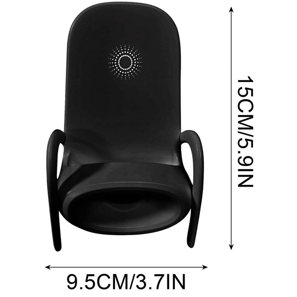 Chair Shape Wireless Phone Charger Stand - Chair Shape Wireless Phone Charger Stand - Image 4 of 5
