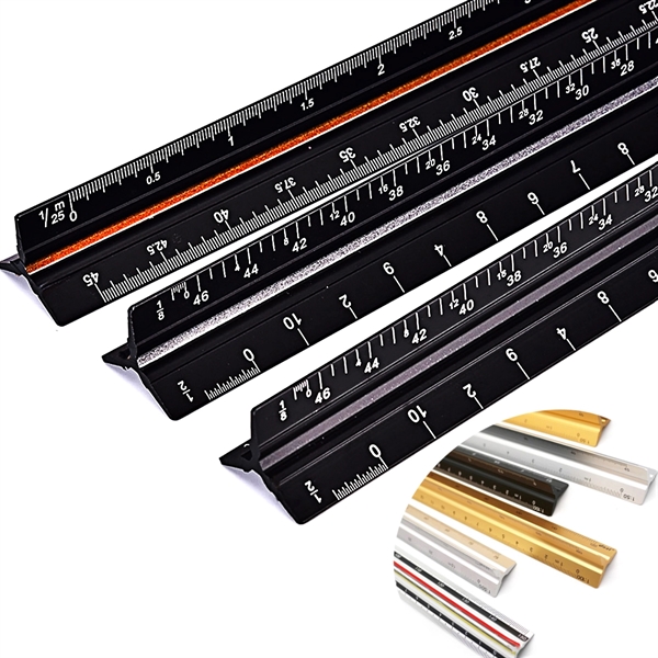 Aluminum Standard Architectural Scale Ruler - Aluminum Standard Architectural Scale Ruler - Image 1 of 5
