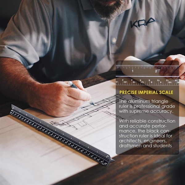 Aluminum Standard Architectural Scale Ruler - Aluminum Standard Architectural Scale Ruler - Image 5 of 5