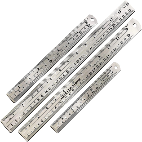 Classic Stainless Steel Metal Ruler - Classic Stainless Steel Metal Ruler - Image 0 of 4