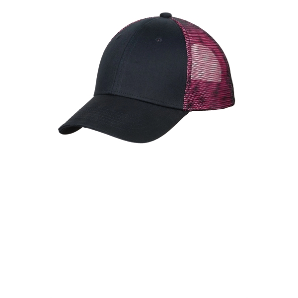 Port Authority Double Mesh Snapback Sandwich Bill Cap. - Port Authority Double Mesh Snapback Sandwich Bill Cap. - Image 4 of 9