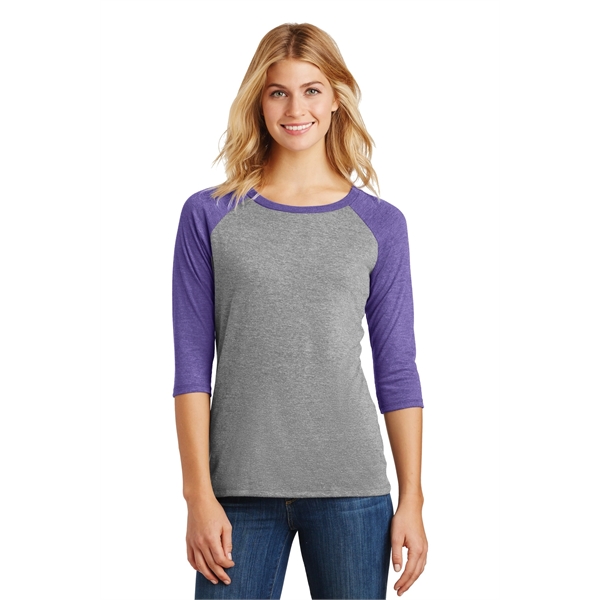 District Women's Perfect Tri 3/4-Sleeve Raglan. - District Women's Perfect Tri 3/4-Sleeve Raglan. - Image 31 of 45