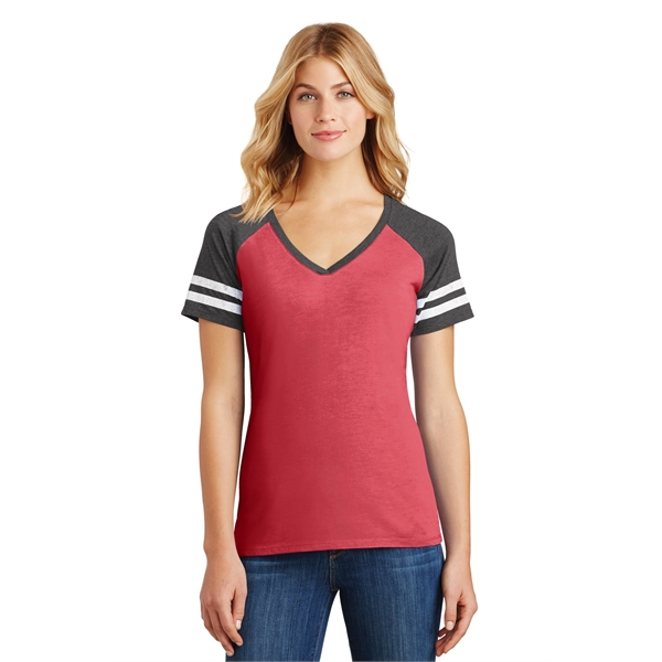 District Women's Game V-Neck Tee. - District Women's Game V-Neck Tee. - Image 7 of 35