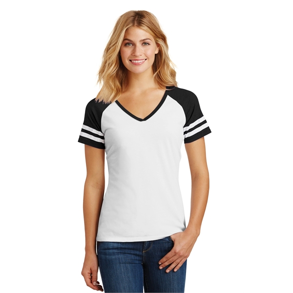 District Women's Game V-Neck Tee. - District Women's Game V-Neck Tee. - Image 25 of 35