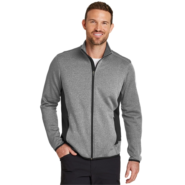 Eddie Bauer Full-Zip Heather Stretch Fleece Jacket. - Eddie Bauer Full-Zip Heather Stretch Fleece Jacket. - Image 3 of 15