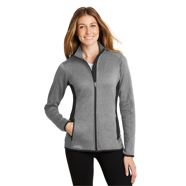 Eddie Bauer Women's Full-Zip Heather Stretch Fleece Jacket. - Eddie Bauer Women's Full-Zip Heather Stretch Fleece Jacket. - Image 3 of 15