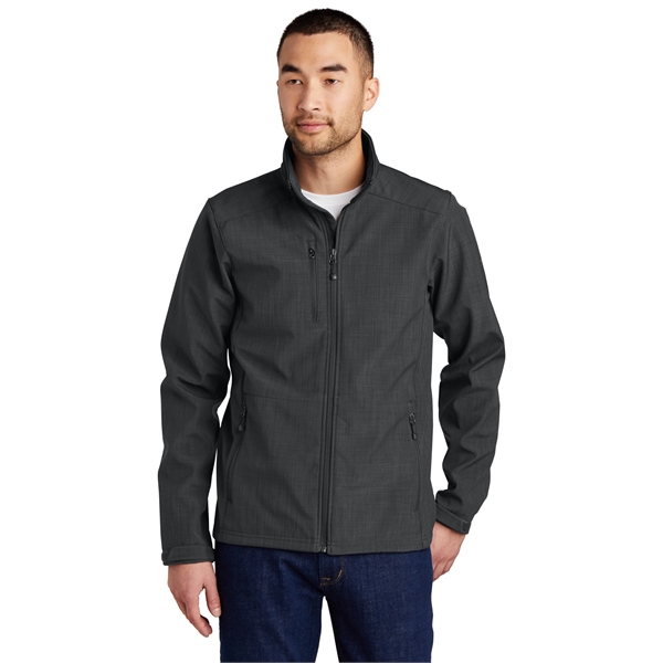 Eddie Bauer Shaded Crosshatch Soft Shell Jacket. - Eddie Bauer Shaded Crosshatch Soft Shell Jacket. - Image 1 of 13