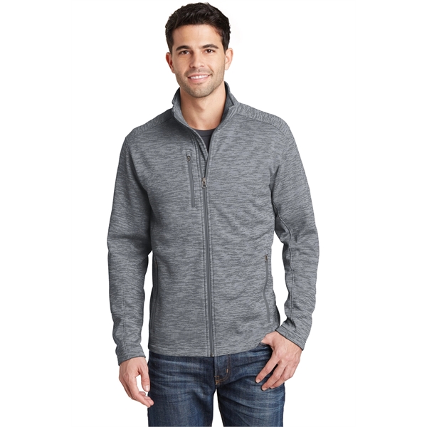 Port Authority Digi Stripe Fleece Jacket. - Port Authority Digi Stripe Fleece Jacket. - Image 4 of 21