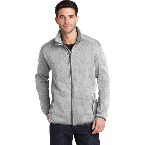 Port Authority Sweater Fleece Jacket. - Port Authority Sweater Fleece Jacket. - Image 3 of 30