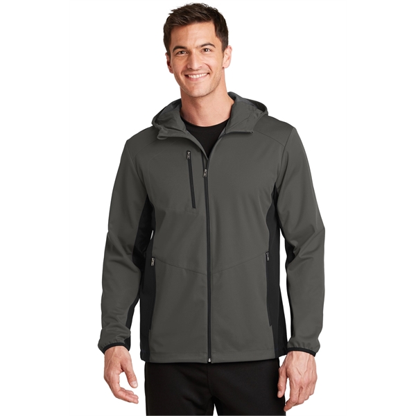 Port Authority Active Hooded Soft Shell Jacket. - Port Authority Active Hooded Soft Shell Jacket. - Image 3 of 20