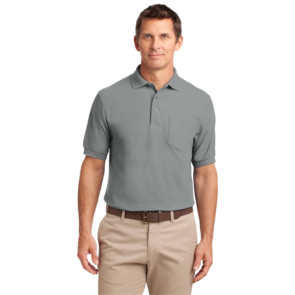 Port Authority Silk Touch Polo with Pocket. - Port Authority Silk Touch Polo with Pocket. - Image 9 of 55