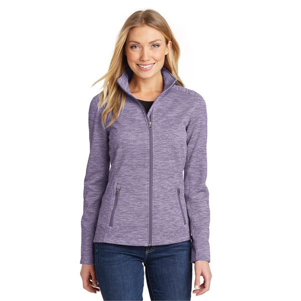 Port Authority Women's Digi Stripe Fleece Jacket. - Port Authority Women's Digi Stripe Fleece Jacket. - Image 16 of 25