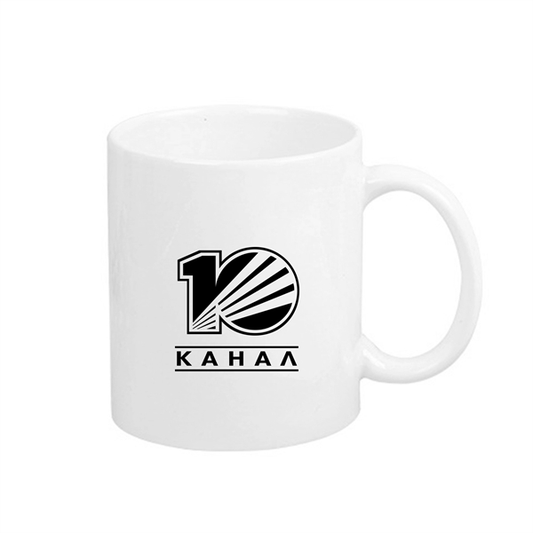 11 Oz. White Ceramic Mug - 11 Oz. White Ceramic Mug - Image 0 of 2