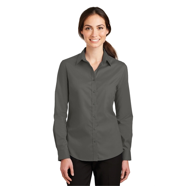 Port Authority Women's SuperPro Twill Shirt. - Port Authority Women's SuperPro Twill Shirt. - Image 9 of 45