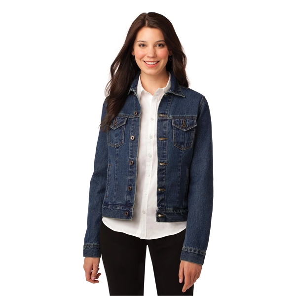 Port Authority Women's Denim Jacket. - Port Authority Women's Denim Jacket. - Image 1 of 5