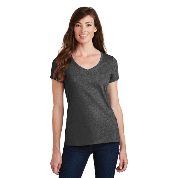 Port & Company Women's Fan Favorite V-Neck Tee. - Port & Company Women's Fan Favorite V-Neck Tee. - Image 19 of 105