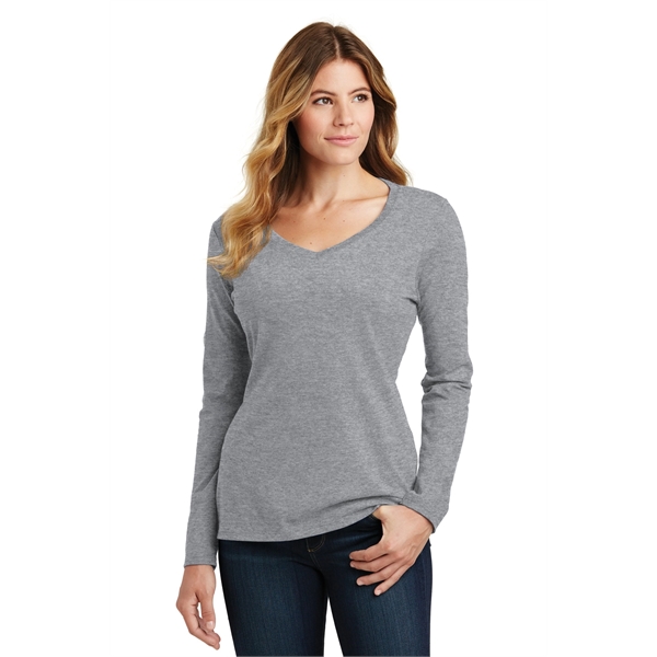 Port & Company Women's Long Sleeve Fan Favorite V-Neck Tee. - Port & Company Women's Long Sleeve Fan Favorite V-Neck Tee. - Image 2 of 63