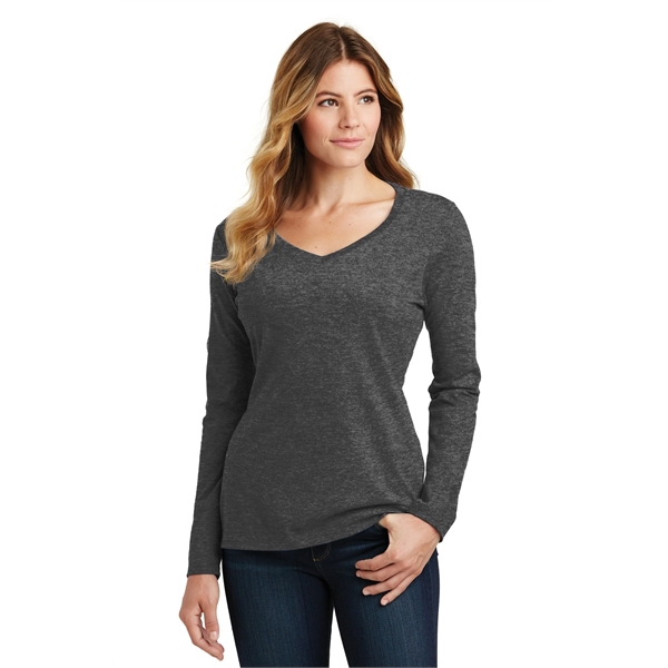 Port & Company Women's Long Sleeve Fan Favorite V-Neck Tee. - Port & Company Women's Long Sleeve Fan Favorite V-Neck Tee. - Image 53 of 63