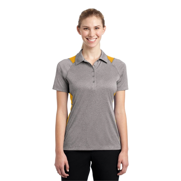 Sport-Tek Women's Heather Colorblock Contender Polo. - Sport-Tek Women's Heather Colorblock Contender Polo. - Image 12 of 60