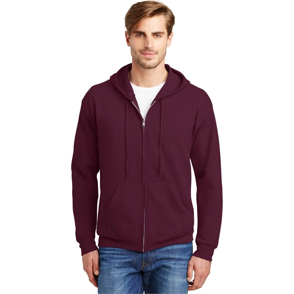 Hanes - EcoSmart Full-Zip Hooded Sweatshirt. - Hanes - EcoSmart Full-Zip Hooded Sweatshirt. - Image 50 of 91