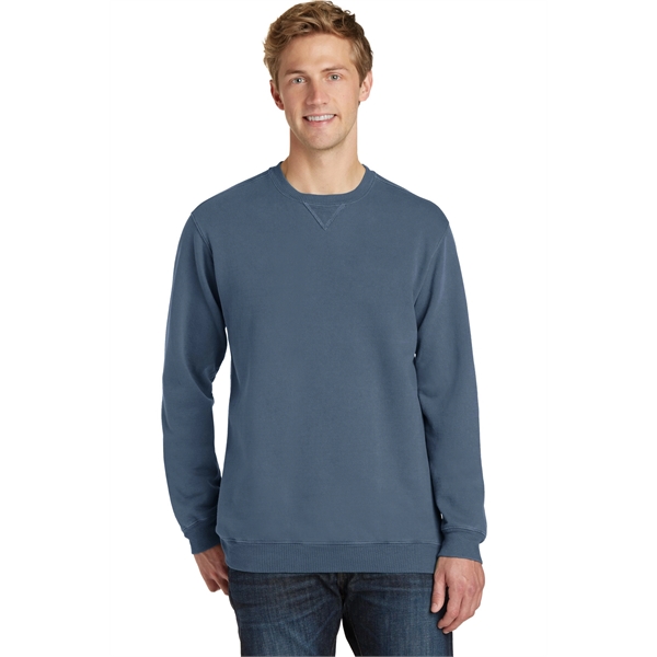 Port & Company Beach Wash Garment-Dyed Crewneck Sweatshirt - Port & Company Beach Wash Garment-Dyed Crewneck Sweatshirt - Image 4 of 90