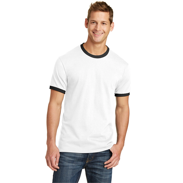 Port & Company Core Cotton Ringer Tee. - Port & Company Core Cotton Ringer Tee. - Image 15 of 49