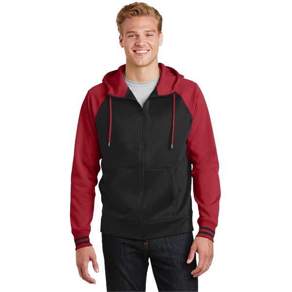 Sport-Tek Sport-Wick Varsity Fleece Full-Zip Hooded Jacket. - Sport-Tek Sport-Wick Varsity Fleece Full-Zip Hooded Jacket. - Image 4 of 24