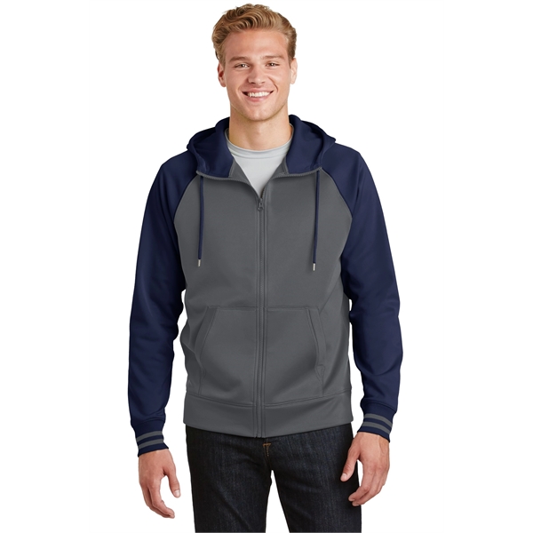 Sport-Tek Sport-Wick Varsity Fleece Full-Zip Hooded Jacket. - Sport-Tek Sport-Wick Varsity Fleece Full-Zip Hooded Jacket. - Image 7 of 24