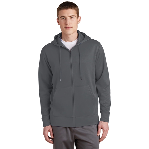 Sport-Tek Sport-Wick Fleece Full-Zip Hooded Jacket. - Sport-Tek Sport-Wick Fleece Full-Zip Hooded Jacket. - Image 2 of 15