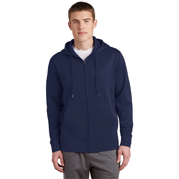 Sport-Tek Sport-Wick Fleece Full-Zip Hooded Jacket. - Sport-Tek Sport-Wick Fleece Full-Zip Hooded Jacket. - Image 5 of 15