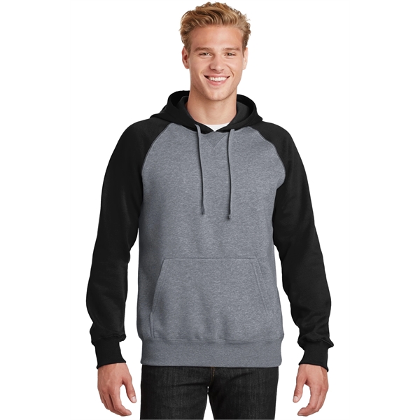 Sport-Tek Raglan Colorblock Pullover Hooded Sweatshirt. - Sport-Tek Raglan Colorblock Pullover Hooded Sweatshirt. - Image 0 of 30