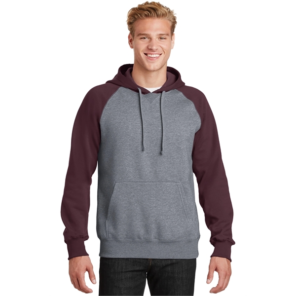 Sport-Tek Raglan Colorblock Pullover Hooded Sweatshirt. - Sport-Tek Raglan Colorblock Pullover Hooded Sweatshirt. - Image 11 of 30