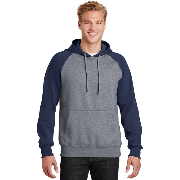 Sport-Tek Raglan Colorblock Pullover Hooded Sweatshirt. - Sport-Tek Raglan Colorblock Pullover Hooded Sweatshirt. - Image 16 of 30
