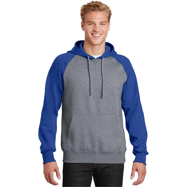 Sport-Tek Raglan Colorblock Pullover Hooded Sweatshirt. - Sport-Tek Raglan Colorblock Pullover Hooded Sweatshirt. - Image 26 of 30