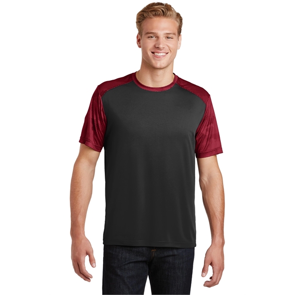 Sport-Tek CamoHex Colorblock Tee. - Sport-Tek CamoHex Colorblock Tee. - Image 1 of 30