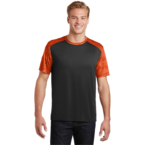 Sport-Tek CamoHex Colorblock Tee. - Sport-Tek CamoHex Colorblock Tee. - Image 7 of 30