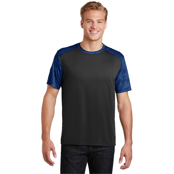 Sport-Tek CamoHex Colorblock Tee. - Sport-Tek CamoHex Colorblock Tee. - Image 8 of 30