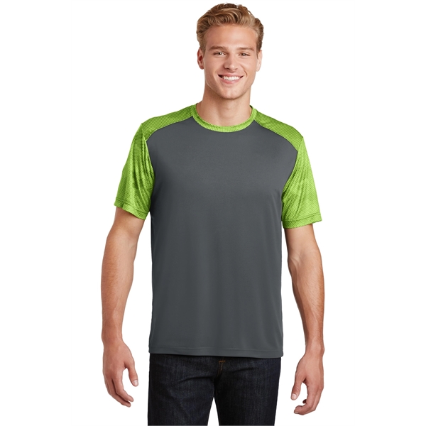 Sport-Tek CamoHex Colorblock Tee. - Sport-Tek CamoHex Colorblock Tee. - Image 10 of 30