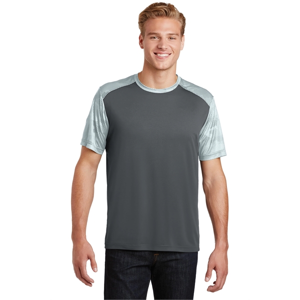 Sport-Tek CamoHex Colorblock Tee. - Sport-Tek CamoHex Colorblock Tee. - Image 13 of 30