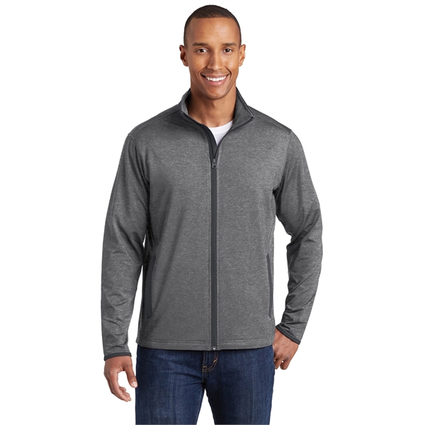 Sport-Tek Sport-Wick Stretch Contrast Full-Zip Jacket. - Sport-Tek Sport-Wick Stretch Contrast Full-Zip Jacket. - Image 10 of 30