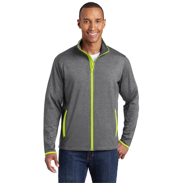 Sport-Tek Sport-Wick Stretch Contrast Full-Zip Jacket. - Sport-Tek Sport-Wick Stretch Contrast Full-Zip Jacket. - Image 13 of 30