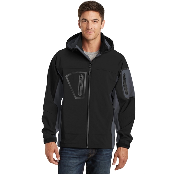 Port Authority Tall Waterproof Soft Shell Jacket. - Port Authority Tall Waterproof Soft Shell Jacket. - Image 2 of 4