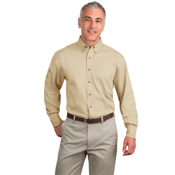 Port Authority Tall Long Sleeve Twill Shirt. - Port Authority Tall Long Sleeve Twill Shirt. - Image 1 of 39