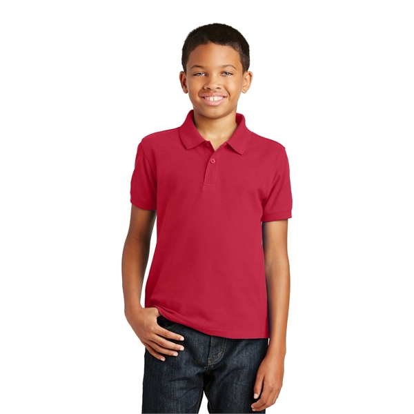 Port Authority Youth Core Classic Pique Polo. - Port Authority Youth Core Classic Pique Polo. - Image 16 of 45